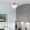 Vaxcel Eastgate 12-in Satin Nickel Schoolhouse Semi-Flush Ceiling Light with Frosted Opal Glass C0352 - alternate 7