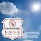 Signmission No Soliciting Shield Sign No Politics Ma, 6 Inch X 6 Inch, Plastic Sign SHI-P-6-403 - alternate 4