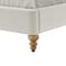 Homeroots Cream Solid Wood King Tufted Upholstered Linen Bed 544878 - alternate 5