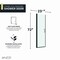 Anzzi 24 in. x 72 in. Semi-Frameless Shower Door w/ Hinged in Matte Black w/ Tsunami Guard Clear Glass SD-AZ051-01MB - alternate 6