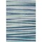 Homeroots 10' X 14' Teal Blue Gray And Ivory Striped Washable Indoor Outdoor Area Rug 597366 - alternate 8
