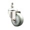 Service Caster 3 Inch 316SS Gray Polyurethane Wheel Swivel 10mm Threaded Stem Caster SCC SCC-SS316TS20S314-PPUB-M1015 - alternate 1