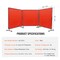 Vevor Welding Screen with Frame 3 Panel 6' x 6' Welding Curtain Screen 12 Wheels XU-2314 - alternate 5