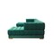 Homeroots Green Velvet U Shaped Three Piece Sofa and Chaise Sectional With Toss Pillows 643887 - alternate 6