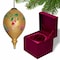 Homeroots Golden Flowers and Hummingbirds Hand Painted Mouth Blown Glass Ornament 477504 - alternate 4