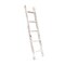 Homeroots 60" White Rustic Four Step Wood Ladder Shelf 380339 - alternate 5