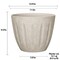L&G 10 in. H X 12 in. W X 12 in. D X 12 in. D Polyresin Spritzer Planter Sand PVI8012TSI - alternate 4