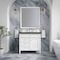 James Martin Vanities Brittany 36" Single Vanity in Bright White, w/ 3 CM Phantome Eclos Top 655-V36-BW-3PHT - alternate 5