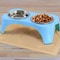 Gibson Home Bow Wow Meow 3 Piece Elevated Pet Bowl Dinner Set in Teal 122396.03 - alternate 5