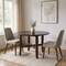 Homeroots 47" Gray Wood Cross Leg Base Round Top Dining Table 631271 - alternate 6