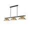Z-Lite Vanguard Matte Black + Rubbed Brass 3 Light Billiard 3050-3MB-RB-SRB - alternate 3