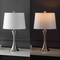 Jonathan Y Bennett 22.75" Modern Glam Iron Hourglass LED Table Lamp with USB Charging Port, Nickel, 2PK JYL6621B-SET2 - alternate 6