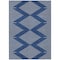 Homeroots 10' X 14' Navy Blue And Ivory Geometric Washable Indoor Outdoor Area Rug 598603 - alternate 6