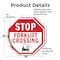 Signmission Stop Forklift Crossing, 18 inch X 18 inch, Vinyl Decal, 2PK OC-D-2PACK-18-55 - alternate 3