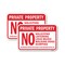 Signmission No Soliciting Loitering Loud Music Walking Dog Dum, 12'' X 18'' 2 Signs, Heavy Gauge Aluminum, 2PK A-1218-2PACK-24977 - alternate 1