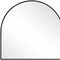 Homeroots 29" Black Arch Metal Framed Full Length Hanging Mirror 564448 - alternate 2