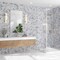 Apollo Tile Toscana 12x10 in. Light Gray Honed Calacatta Bluette Hexagon Mosaic Tile (4.38 sq ft/case) 5PK APLEML88G49HA - alternate 2