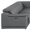 Homeroots Battleship Gray Leather Power Reclining U Shaped Eight Piece Corner Sectional 643956 - alternate 4