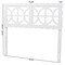Baxton Studio Nansen Wood Headboard with Scalloped Frame, Full, White 265-14509-ZORO - alternate 3