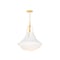 Hudson Valley Lighting Coventry 16 in. Pendant Vintage Gold Leaf/ White Plaster 4516-VGL/WP - alternate 3