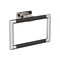 Amerock Esquire Polished Nickel/Black Bronze Contemporary 5-1/4 in 133 mm Length Towel Ring BH26612PNBBR - alternate 1