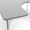 Flash Furniture Wren 66 in x 60 in Horseshoe Adjustable Height Activity Table, Thermal Laminate Top, Short Legs, Gray XU-A6066-HRSE-GRY-T-P-GG - alternate 7