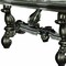 Homeroots 46" Green Solid Wood Trestle Base Dining Table 348653 - alternate 3