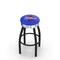 Holland Bar Stool Co 25" Blk Wrinkle Tulsa Swivel Bar Stool, Chrome Ring L8B3C25TulsaU - alternate 1