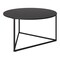 Homeroots 33" Black Steel Round Coffee Table 520921 - alternate 7