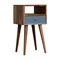 Homeroots 22" Brown Solid Wood One Drawer Nightstand 651884 - alternate 7