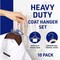Lifemaster Wooden Hangers, Swivel Hook, Non-Slip, Pants Bar, Holds 10 lbs, Vintage, 10PK LMWD10VTG - alternate 4