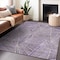 Homeroots 10' X 14' Purple And Ivory Geometric Washable Indoor Outdoor Area Rug 594808 - alternate 5