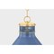 Hudson Valley Lighting Highclere 12.75 in. Pendant in Aged Brass/Soft French Blue by Mark D. Sikes MDS2404-AGB/FBL - alternate 5
