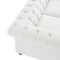 Homeroots 92" Cream Linen Chesterfield Wood Sofa 543988 - alternate 6