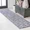 Jonathan Y Tumbling Blocks Modern Geometric Gray/White 2 ft. x 8 ft. Runner Rug SEU101F-28 - alternate 1