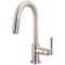 Brizo Litze Pull-Down Prep Faucet with Arc Spout, Knurled Handle Stainless 63943LF-SS - alternate 1