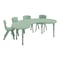 Flash Furniture 5 PC Plastic Activity Table and 4 Chairs Set, 10.5 in Seat Height-Sage YU-YCX-0043-2-MOON-TBL-SAGE-E-GG - alternate 8