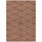 Homeroots 5' X 8' Orange Gold And Ivory Geometric Washable Indoor Outdoor Area Rug 615219 - alternate 7
