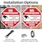 Signmission No Trespassing Protected by Video S, 6 inch X 6 inch, Plastic Sign, 2PK OC-P-2PACK-6-92 - alternate 5