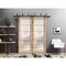 Sartodoors Sliding Closet Frosted Glass Barn Bypass Doors Oak 48x96 (2* 24x96) Solid Core Modern Interior QUADRO4002BBB-DUB-4896 - alternate 1