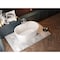 Kingston Brass 55" Acrylic Oval Double Ended Freestanding Tub with Drain, Glossy White VT7DE553423 - alternate 3