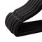 Elama Home 50 Piece Kids Non-Slip Velvet Cloths Hangers with Notched Shoulders in Black 750124334M - alternate 7