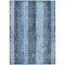 Homeroots 8' X 10' Blue And Gray Striped Washable Indoor Outdoor Area Rug 617839 - alternate 6