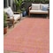 Homeroots 5' X 8' Pink And Copper Abstract Washable Indoor Outdoor Area Rug 599827 - alternate 1