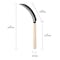 Zenport Harvest Knife Weeding Sickle with Wood Handle, Steel Blade K205 - alternate 4