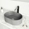 Vigo Giralda Gothic Gray Concreto Stone 16 in. L x 11 in. W x 5 in. H Oval Vessel Bathroom Sink VG04059 - alternate 6