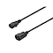 Monoprice SJT Extension Cord, 16 AWG, Indoor, 16/3, 1 Outlets, IEC 60320 C13, Black, IEC 60320 C14, 3 ft 6452 - alternate 1