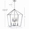 Jonathan Y Pagoda 20" 8-Light Classic Traditional Metal Cage Lantern LED Pendant, Chrome JYL7438C - alternate 10