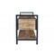Homeroots 46in Natural and Black Metal Distressed Solid Wood Storage Bench with Drawers 488865 - alternate 3