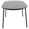 Leisuremod 70.9 in W, 29.5 in L, Manufactured Wood/Steel/PU Leather, Black/White TT70-WCBL18-W - alternate 5